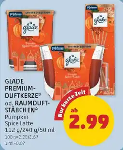 PENNY Glade Premium-Duftkerze od. Raumduftstäbchen Pumpkin Spice Latte Angebot
