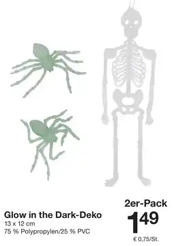 Zeeman Glow in the Dark-Deko Angebot
