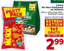 Billa Lorenz Nic Nac's Partypack od. Nussmix Angebot