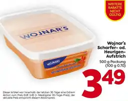 Billa Wojnar's Scharfer od. Heurigen Aufstrich Angebot