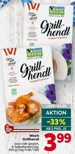 Billa Wech Grillhendl Angebot