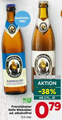 Billa Franziskaner Hefe Weissbier od. alkoholfrei Angebot