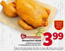 Billa Oktoberfest-Hendl Angebot