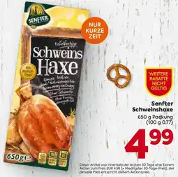 Billa Senfter Schweinshaxe Angebot