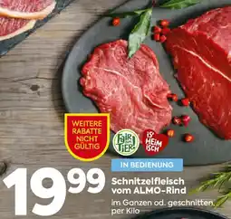 Billa Schnitzelfleisch vom ALMO-Rind Angebot