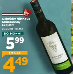 Billa Gebrüder Nittnaus Chardonnay Exquisit Angebot