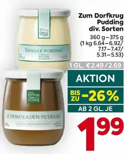 Billa Zum Dorfkrug Pudding Angebot