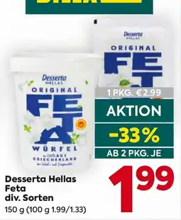 Billa Desserta Hellas Feta Angebot