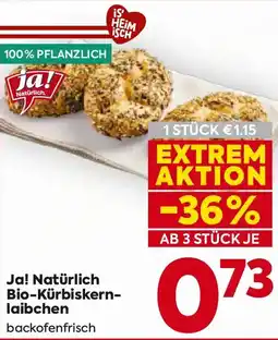 Billa Ja! Natürlich Bio-Kürbiskernlaibchen Angebot