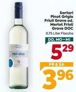 Billa Sartori Pinot Grigio Friuli Grave od. Merlot Friuli Grave DOC Angebot
