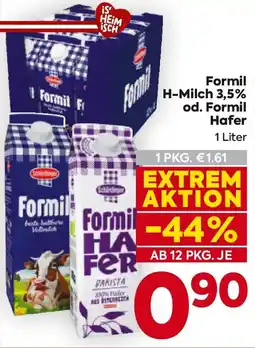 Billa Formil H-Milch 3,5% od. Formil Hafer Angebot