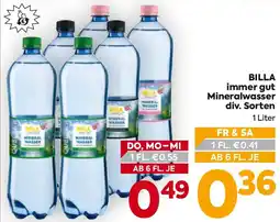 Billa BILLA immer gut Mineralwasser Angebot