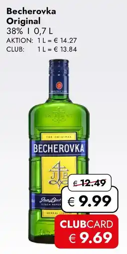 Travel FREE Becherovka Original Angebot