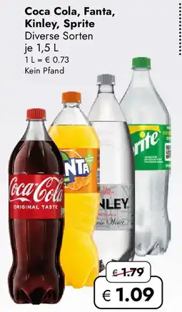 Travel FREE Coca Cola, Fanta, Kinley, Sprite Angebot