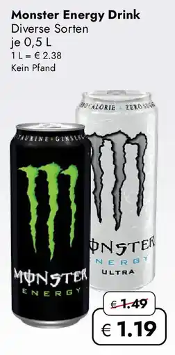 Travel FREE Monster Energy Drink Angebot
