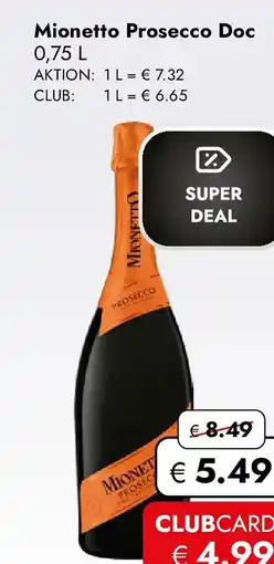Travel FREE Mionetto Prosecco Doc Angebot