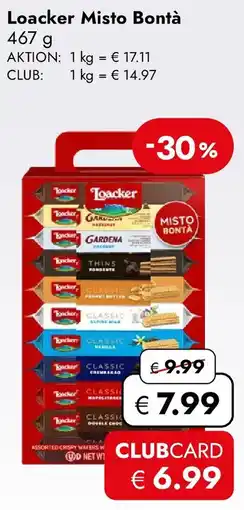 Travel FREE Loacker Misto Bontà Angebot