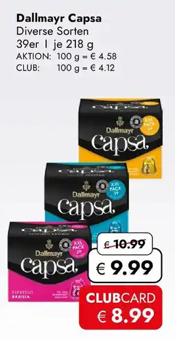 Travel FREE Dallmayr Capsa Angebot