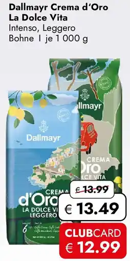 Travel FREE Dallmayr Crema d'Oro La Dolce Vita Angebot