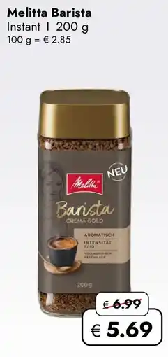 Travel FREE Melitta Barista Instant Angebot