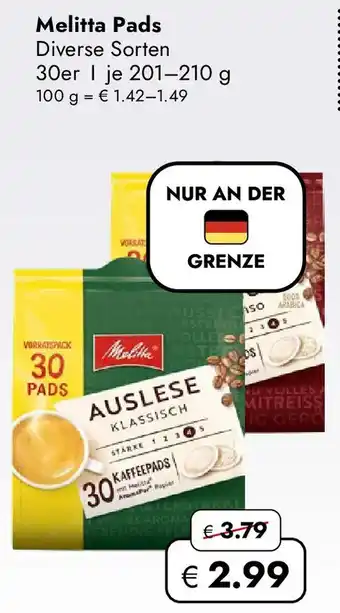 Travel FREE Melitta Pads Angebot