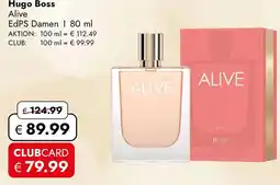 Travel FREE Hugo Boss Alive EdPS Damen Angebot