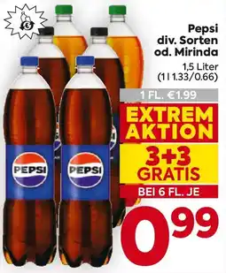 Billa Pepsi od. Mirinda Angebot