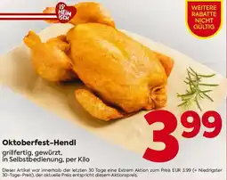 Billa Oktoberfest-Hendl Angebot
