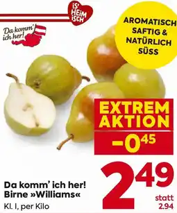 Billa Da komm' ich her! Birne Williams Angebot