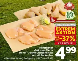 Billa Hofstädter Fair zum Tier! Hendl-Oberkeulenschnitzel od. -Unterkeulen Angebot
