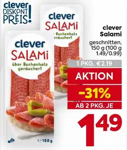 Billa clever Salami Angebot