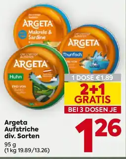 Billa Argeta Aufstriche Angebot