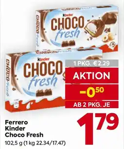 Billa Ferrero Kinder Choco Fresh Angebot