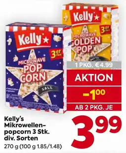 Billa Kelly's Mikrowellen-popcorn 3 Stk. Angebot