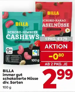 Billa BILLA immer gut schokolierte Nüsse Angebot
