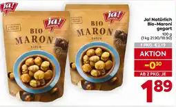 Billa Ja! Natürlich Bio-Maroni gegart Angebot