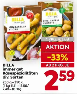 Billa BILLA immer gut Käsespezialitäten Angebot