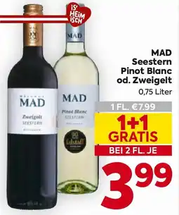 Billa MAD Seestern Pinot Blanc od. Zweigelt Angebot