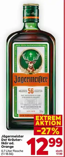 Billa Jägermeister Der Kräuter- likör od. Orange Angebot