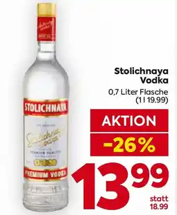 Billa Stolichnaya Vodka Angebot