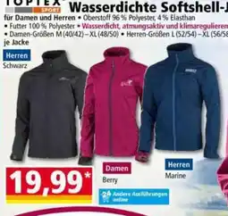 Norma Toptex Sport Wasserdichte Softshell-Jacke Angebot