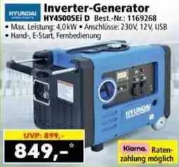 Norma Hyundai Inverter-Generator HY4500SEi D Angebot