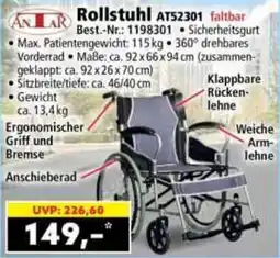 Norma Anlar Rollstuhl AT52301 Angebot