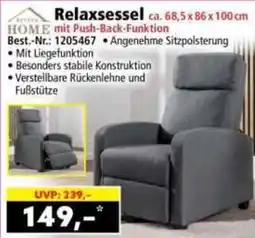 Norma Relaxsessel mit Push-Back-Funktion Angebot