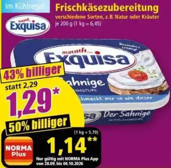 Exquisa Frischkäse Zubereitung