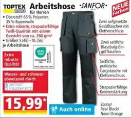 Norma Arbeitshose SANFOR Angebot