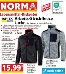 Norma TOPTEX PRO Arbeits-Strickfleece Jacke Angebot