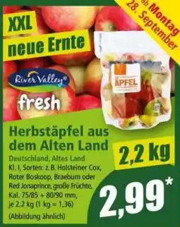 Norma River Valley fresh Herbstäpfel Angebot