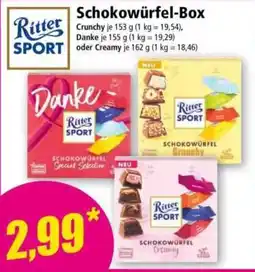 Norma Schokowürfel-Box Ritter Sport Angebot