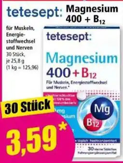 Norma teteSept: Magnesium 400 + B12 Angebot